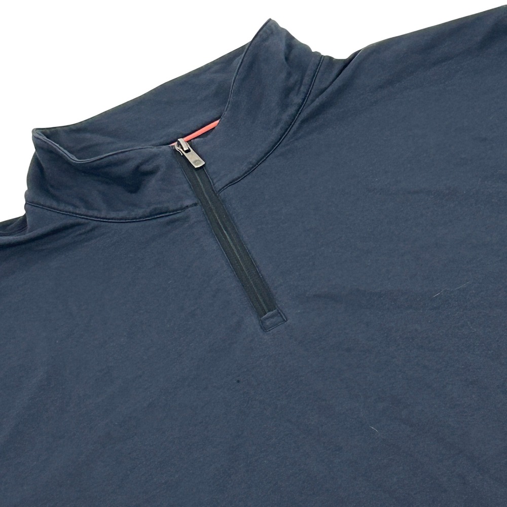 Faherty Movement Quarter Zip Pullover Mens XL Blue Nights Stretch